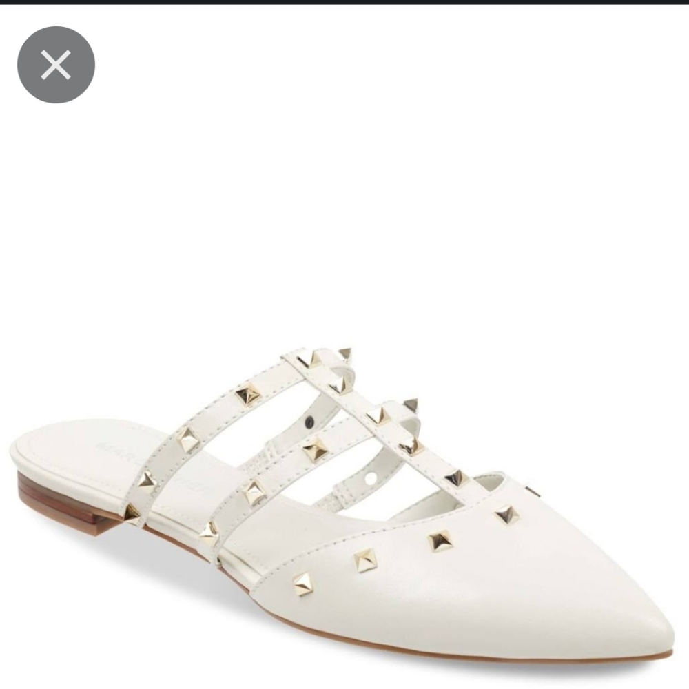 Marc Fisher Amazie Studded Mules Sz 9